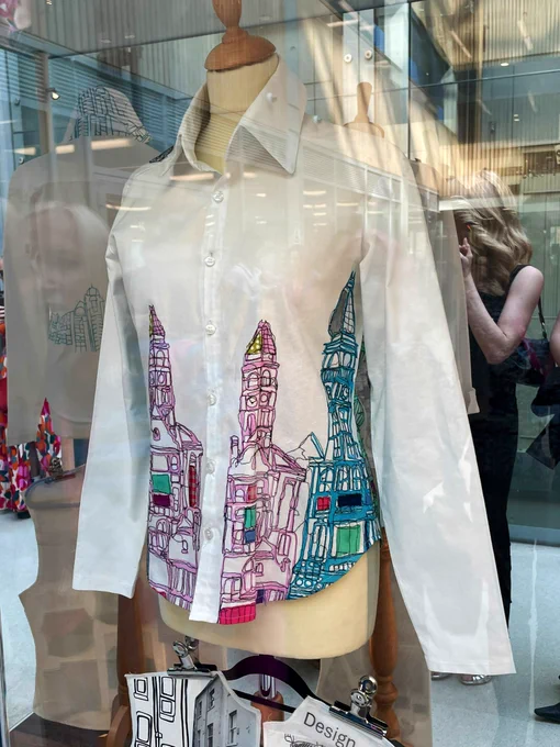 An embroidered shirt