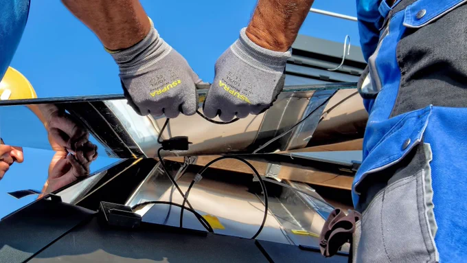 Installing solar panels