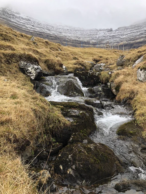 A small stream in the Faroe Islands