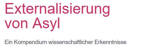 Externalisierung von Asyl. 
Ein Kompendium wissenschaftlicher Erkenntnisse