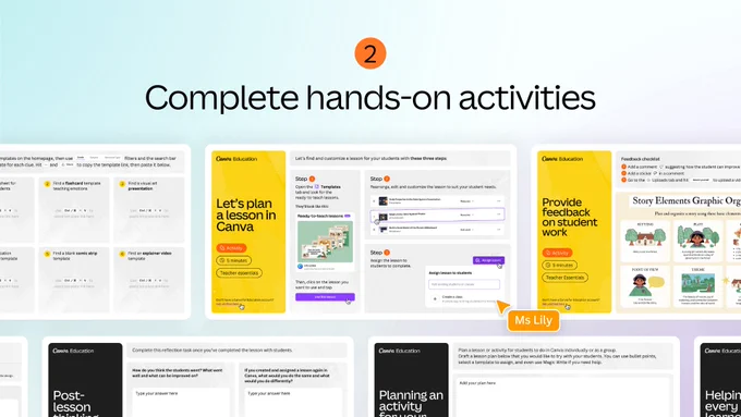 2) Complete hands-on activities