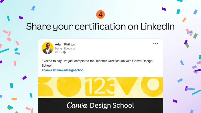4) Share your certification on LinkedIn