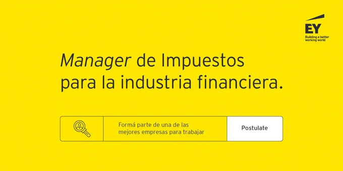 Búsqueda laboral | Magener de Impuestos para la industria financiera. 