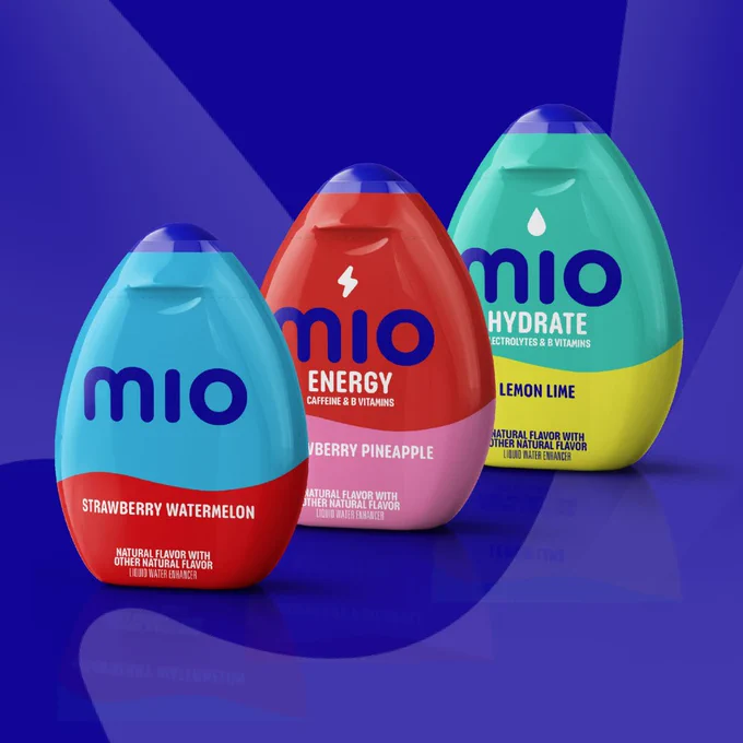 Mio packaging and brand redesign in collaboration with BrandOpus. 