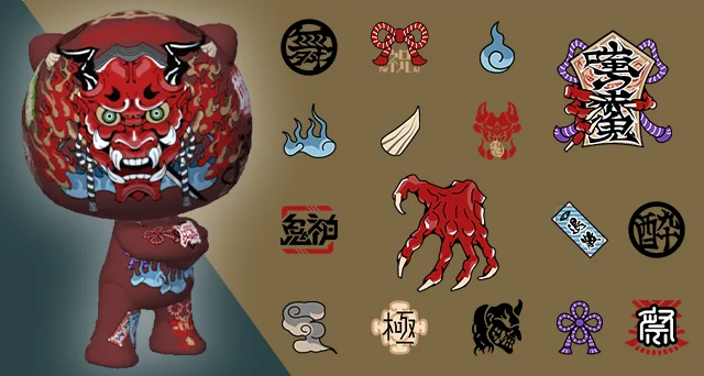 Sticker Series: Sneer of the Red Oni