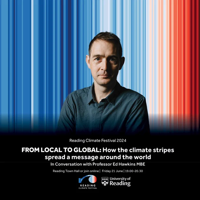 Ed Hawkins looking mean and moody as he talks about the causes, consequences and solutions to human caused climate change on 21 June