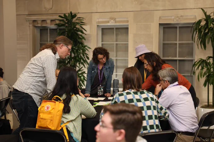 Participants at Future Fridays workshop.