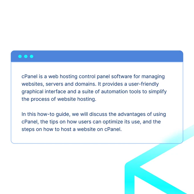 #ServerHub how-to guide discusses the advantages of using cPanel, the tips on how users can optimize its use, and the steps on how to host a website on cPanel.