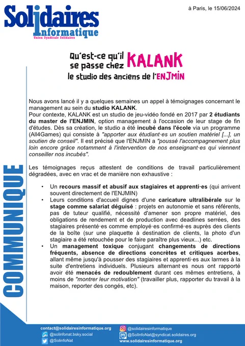 tract complet sur le site
https://solidairesinformatique.org/2024/06/15/que-se-passe-til-chez-kalank/