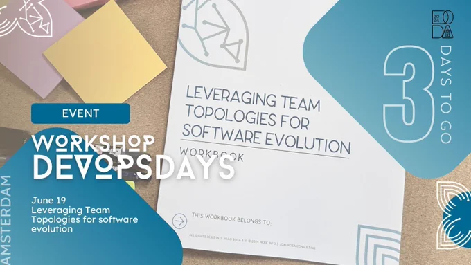 Workshop "Leveraging Team Topologies for Software Evolution" at DevOpsDays in Amsterdam in 3 days.