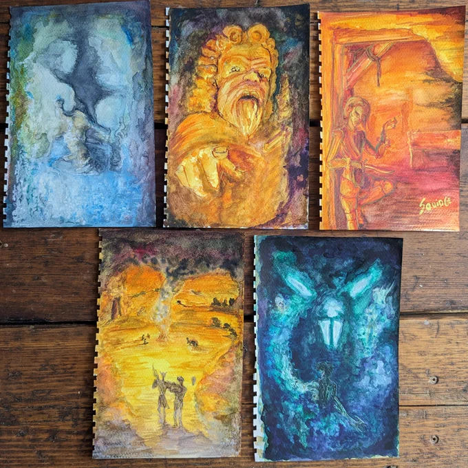 1, The Candlekeeper. 2, Judgement. 3, Hospitality. 4, Burial. 5, Eyes in the Dark.