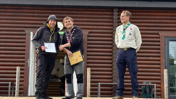 An award being presented 