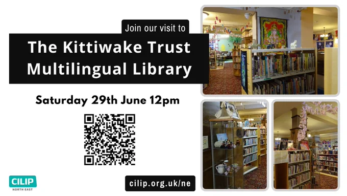 Visit to the Kittiwake Trust Multilingual Library Saturday June 29th 12pm
