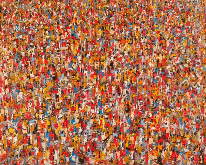 Image: Ablade Glover, Red People in Red, 2012. Oil on canvas, 122 x 152.5 cm.
Collection of John Zeisel & Jacqueline Vischer.