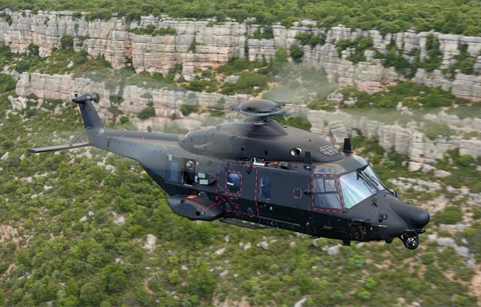 Prototype of the NH90 Standard 2 during flight testing