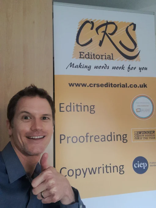 Craig Smith with a thumb up to the camera with a CRS Editorial banner behind him.
