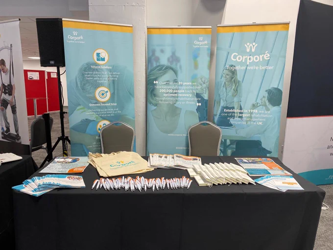 Corpore's stand at the BABICM Conference 2024.