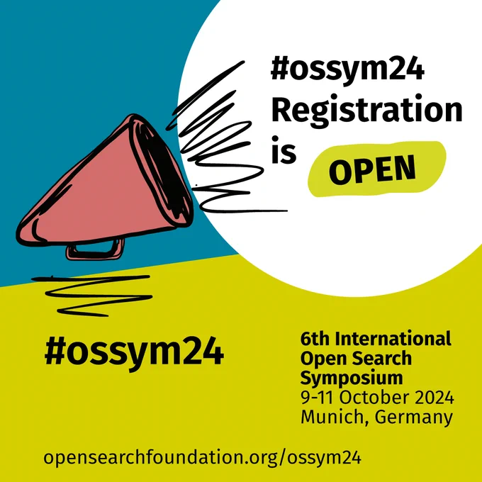 #ossym24 Regsitration is open 