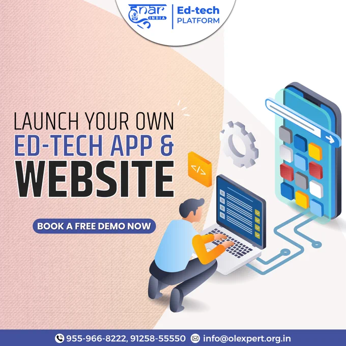 Captivate students with a library of pre-made, engaging content or upload your own expertise. Our user-friendly LMS makes course creation and management a breeze. Technical support superheroes are at your beck and call, ensuring a smooth ride for you and your students.

Stop dreaming of EdTech success, start living it.

- Book a FREE Demo: Experience the future of online learning.
- Explore our Resource Center: Vast Content Library
- Connect with our Experts: Let our team be your secret weapon.

Together, let's rewrite the rules of education in India!

Book a FREE Demo Now👇
📞Call on: 955-966-8222, 91258-55550
📧Email: info@olexpert.org.in
🌐Visit us: https://hunarindia.org.in/ed-tech-platform
.
.
.
.
#edtech #edtechplatform #LMS #App #website #whitelabelcontent #onlinecontent #school #college #technical #tech #hunarindia