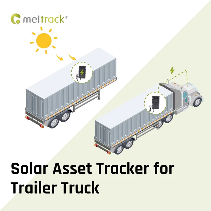 solar asset tracker for trailer truck