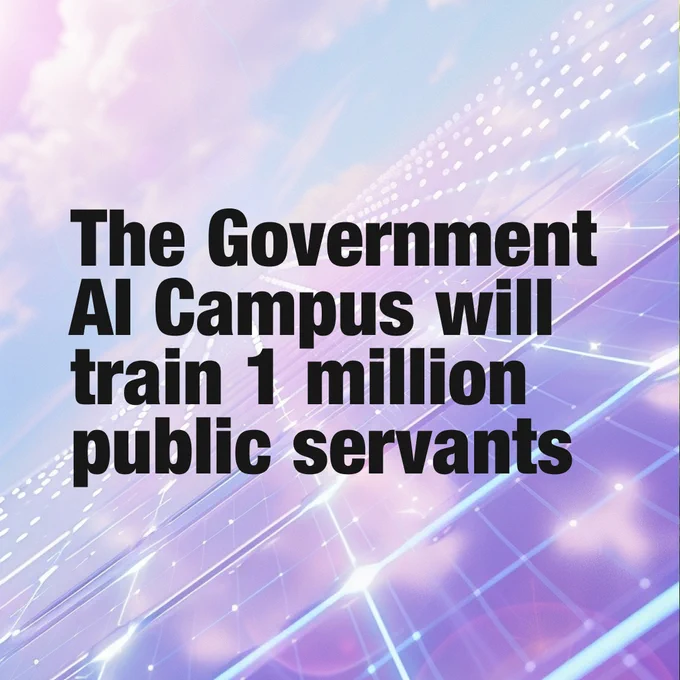 The Government AI Campus will train 1 million public servants