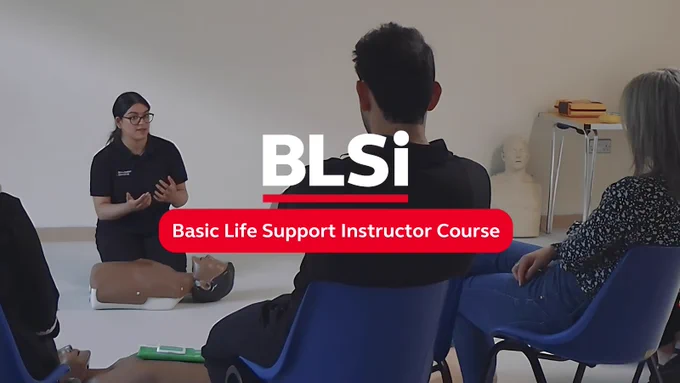 An instructor answering a question during basic life support training