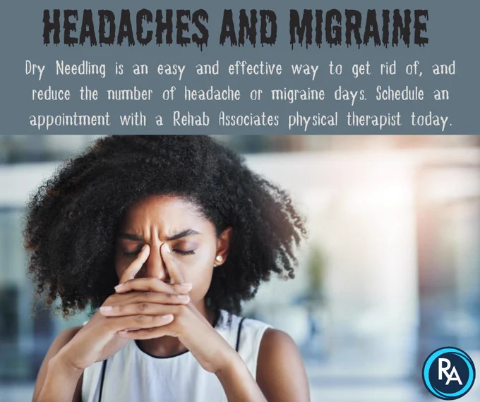 Call Rehab Associates today for your Headache/Migraine evaluation.
Heath 740-345-2837 or Dresden 740-565-4220