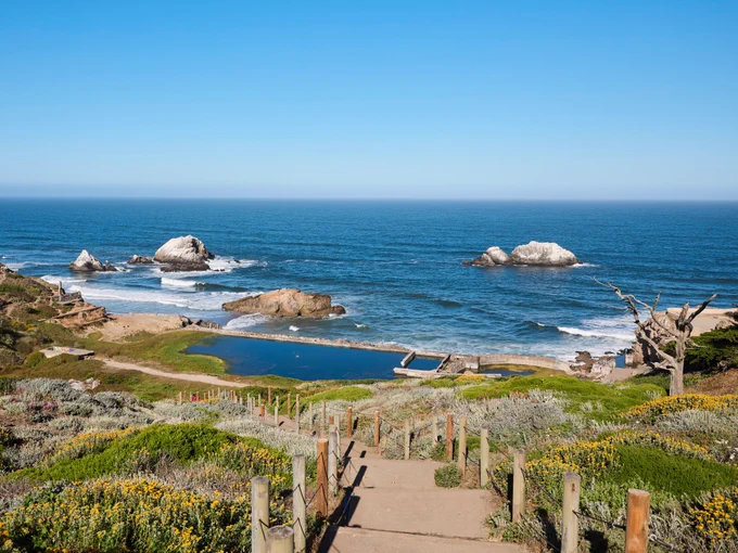 Stairs down to Sutro Baths