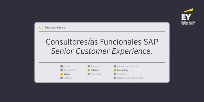 Búsqueda laboral | Consultores/as Funcionales SAP Senior Customer Experience. 