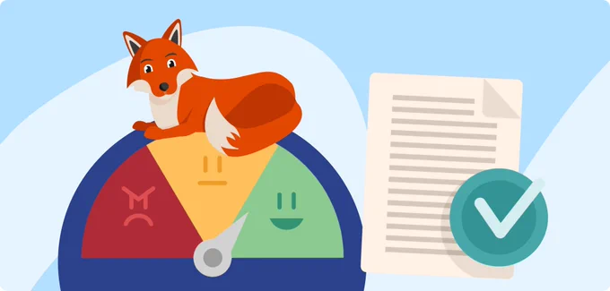Op de afbeelding zie je Digi, de mascotte van DigiHandig die kennis maakt met de toekomstige feedback module van de DigiHandig app.