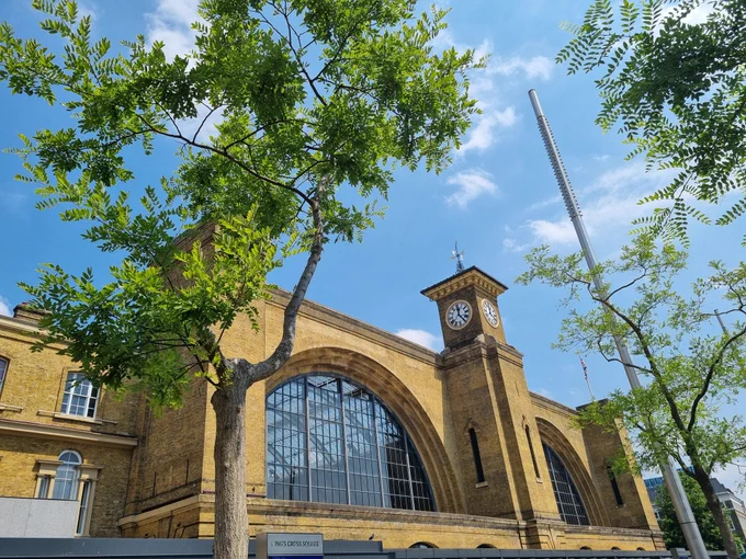 Exterior of King's Cross station.