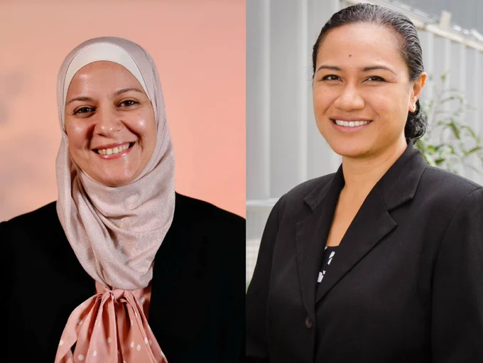 Headshot photos of Mais Fatayer & Eseta Tualaulelei