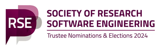 THE RSE Society Logo with "Trustee Nominations and Elections 2024" next to it.