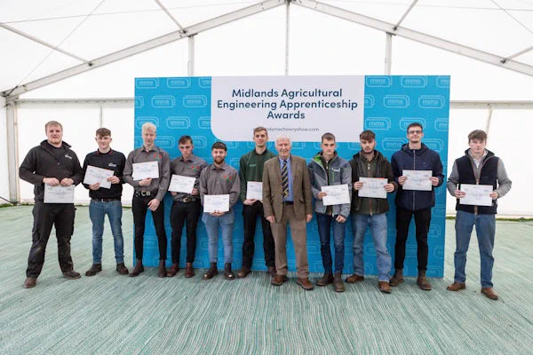Winners at the 2023 Midlands Agricultural Engineering Apprenticeship Awards
