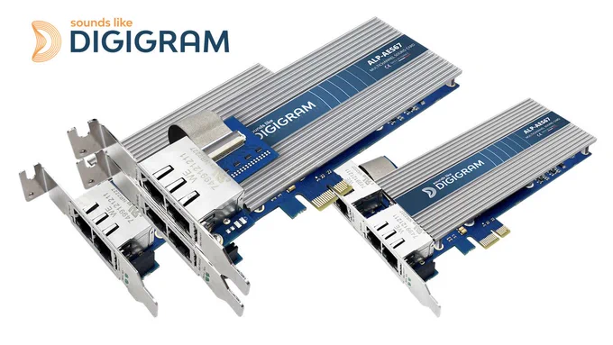 Digigram Releases New AES67 PCIe Sound Card
Read More https://audioxpress.com/news/digigram-releases-new-aes67-pcie-sound-card

Digigram has announced the release of a new sound card, ALP-AES67, as part of its acclaimed ALP-X range, launched in 2022. Available through Digigram's extensive network of distributors, the new ALP-AES67 PCIe card reaches further with Ravenna and SMPTE ST-2110 compliance, expanding audio networking applications. According to the French audio manufacturer, this new ALP-AES67 card embeds Digigram's expertise in Audio-over-IP applications, and stands out as a powerful addition to the ALP-X range, offering enhanced capabilities for critical audio applications.
#soundcard #audiooverIP 