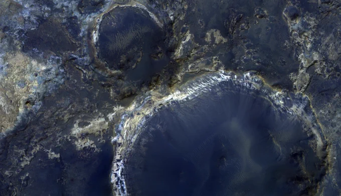 False colour image of the Mawrth Vallis region on Mars.  