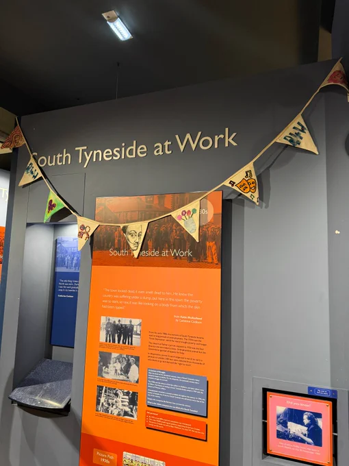 Photo of Learning Disability Week bunting on display at South Shields Museum