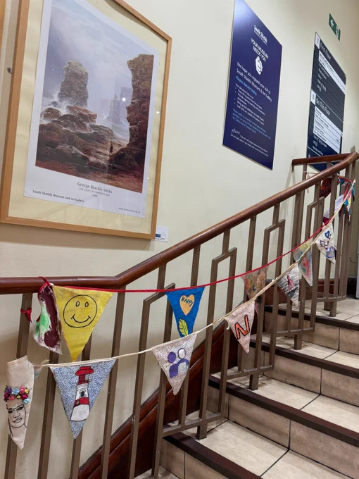 Photo of Learning Disability Week bunting on display at South Shields Museum