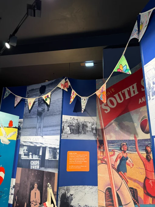 Photo of Learning Disability Week bunting on display at South Shields Museum
