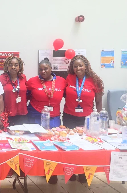 Haematology team at King's marking Sickle Cell Awareness Day at King's College Hospital.