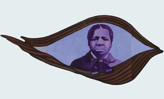 Artist Barbara Carrasco's art of Bridget "Biddy" Mason.