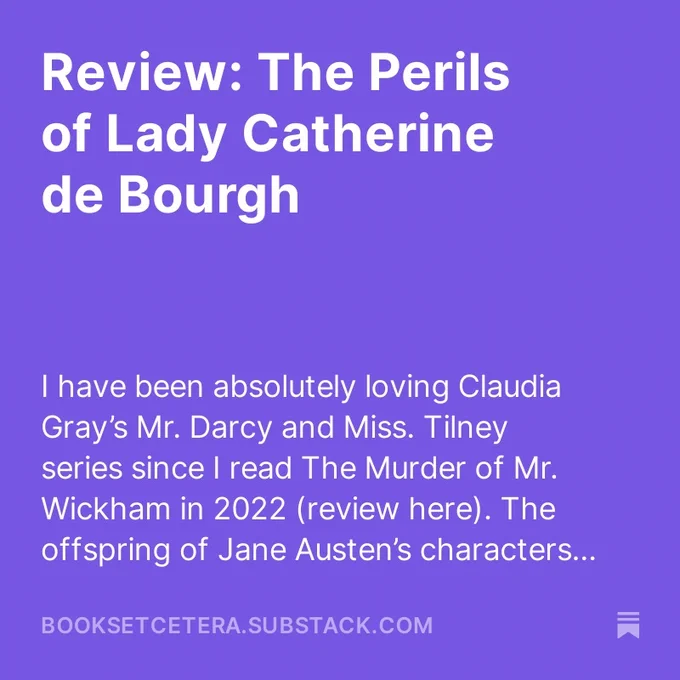 Review: The Perils of Lady Catherine de Bourgh