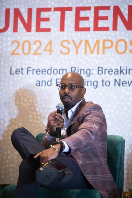 CSU Juneteenth Symposium speaker. Photo credit: Sacramento State/Nicole Fowler