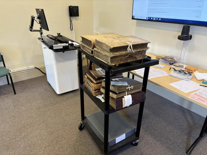 All those ledgers, order books, and newspaper cuttings!