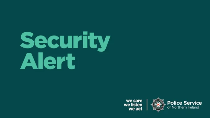 Monaghan Street in Newry is currently closed due to a security alert following the discovery of a suspicious object in the area. Cordons are in place and the public are asked to avoid the area at this time.