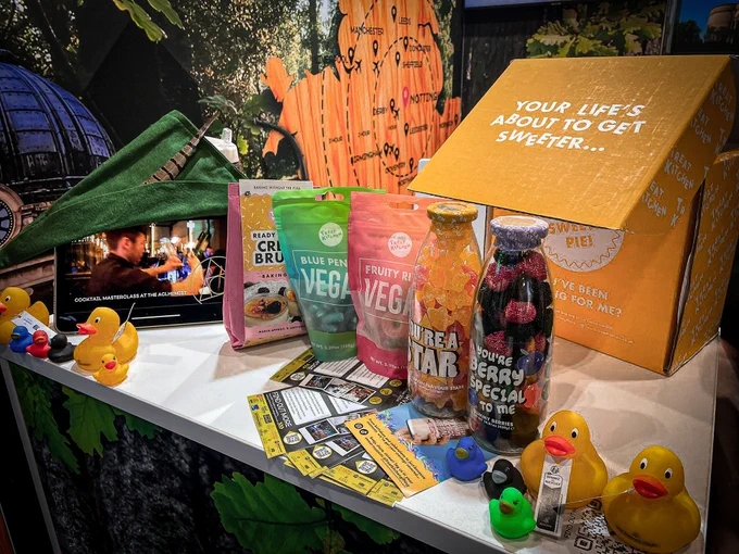 Goodies on display at The Meet in Nottingham Stand