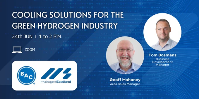 Discover cooling solutions for the manufacture of green hydrogen in our webinar by HS member Baltimore Aircoil:
📆 This Monday, June 24th at 1 PM
🔗 Learn more & register here: https://shorturl.at/syA9P