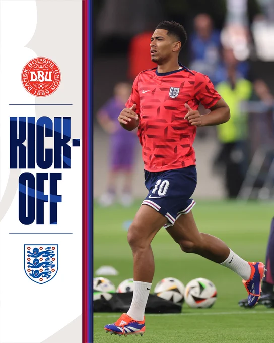 Kick-off: Denmark v England
