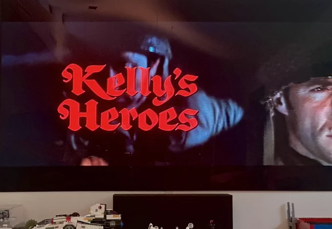 Photo of the opening credits of Kelly’s Heroes.