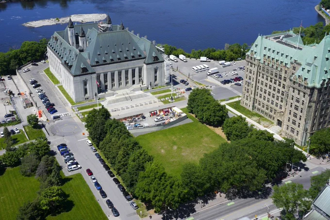 'Supreme Court of Canada on the banks of the Ottawa River is pictured in Ottawa on Monday, June 3, 2024.' The Canadian Press/Sean Kilpatrick
